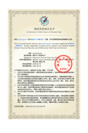 官方域名注册证书